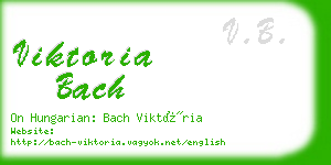 viktoria bach business card